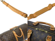 画像をギャラリービューアに読み込む, LOUIS VUITTON ルイヴィトン モノグラム キーポル55 ボストンバッグ ブラウン ロゴ ゴールド金具 M41414 美品 中古 4c070198