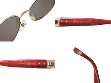 画像をギャラリービューアに読み込む, FENDI フェンディ サングラス メガネ SL 7120 イタリア製 メタル プラスチック レッド ゴールド金具 美品 中古 4c070203