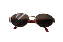 画像をギャラリービューアに読み込む, FENDI フェンディ サングラス メガネ SL 7120 イタリア製 メタル プラスチック レッド ゴールド金具 美品 中古 4c070203
