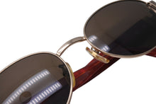 画像をギャラリービューアに読み込む, FENDI フェンディ サングラス メガネ SL 7120 イタリア製 メタル プラスチック レッド ゴールド金具 美品 中古 4c070203