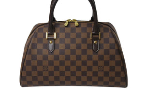 極美品 LOUIS VUITTON ルイヴィトン リベラMM ハンドバッグ N41434 ダミエ キャンバス レザー ゴールド金具 中古 4c070208