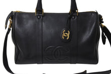 画像をギャラリービューアに読み込む, 極美品 CHANEL シャネル ボストンバッグ キャビアスキン 4番台 ゴールド金具 2WAY ココマーク 中古 4c070215