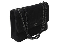 画像をギャラリービューアに読み込む, CHANEL シャネル チェーンショルダーバッグ 2番台 デカココ ココマーク キルティング スウェード 刺繍 美品 中古 4c070221