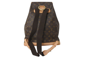 極美品 LOUIS VUITTON ルイヴィトン モンスリGM バックパック リュックサック モノグラム M51135 中古 4c070223