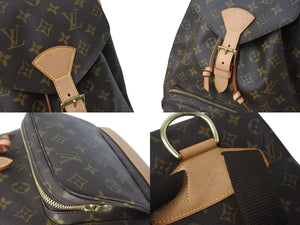 極美品 LOUIS VUITTON ルイヴィトン モンスリGM バックパック リュックサック モノグラム M51135 中古 4c070223