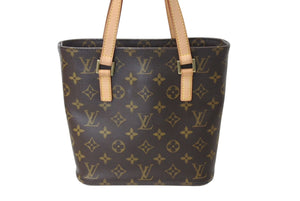 極美品 LOUIS VUITTON ルイヴィトン ヴァヴァンPM ハンドバッグ M51172 モノグラム ブラウン PVC レザー 中古 4c070224