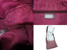 画像をギャラリービューアに読み込む, Christian Dior クリスチャンディオール トロッターショルダーバッグ B0B0043 キャンバス レザー ワインレッド シルバー 美品 中古 4c070227