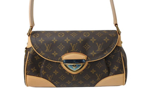 新品同様 LOUIS VUITTON ルイヴィトン モノグラム ビバリーMM ショルダーバッグ M40121 モノグラム ゴールド金具 美品 中古 4c070236