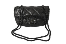 画像をギャラリービューアに読み込む, 極美品 CHANEL シャネル ミニチェーンショルダーバッグ ココマーク SS 2010 14番台 ラムスキン グレー ガンメタ金具 中古 4c070240