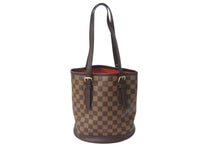 画像をギャラリービューアに読み込む, LOUIS VUITTON ルイヴィトン ハンドバッグ マレ バケツバッグ M42240 ダミエ ブラウン 中古 4c070249