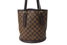 画像をギャラリービューアに読み込む, LOUIS VUITTON ルイヴィトン ハンドバッグ マレ バケツバッグ M42240 ダミエ ブラウン 中古 4c070249