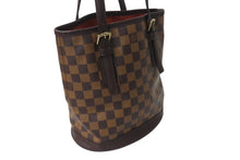 画像をギャラリービューアに読み込む, LOUIS VUITTON ルイヴィトン ハンドバッグ マレ バケツバッグ M42240 ダミエ ブラウン 中古 4c070249
