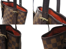 画像をギャラリービューアに読み込む, LOUIS VUITTON ルイヴィトン ハンドバッグ マレ バケツバッグ M42240 ダミエ ブラウン 中古 4c070249