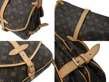 画像をギャラリービューアに読み込む, 極美品 LOUIS VUITTON ルイヴィトン ソミュール30 ショルダーバッグ ブラウン モノグラム ロゴ 斜めがけ M42256 中古 4c070255