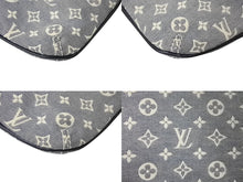 Load image into Gallery viewer, LOUISVUITTON ルイヴィトン LV ミニラン ミニアクセポーチ M95754 キャンバス レザー グレー ネイビー ゴールド金具 美品 中古 4c070256