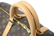 Load image into Gallery viewer, LOUIS VUITTON ルイヴィトン モノグラム キーポル55 ボストンバッグ ブラウン ロゴ ゴールド金具 M41414 美品 中古 4c070260