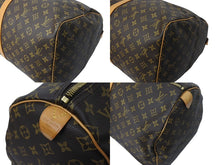 Load image into Gallery viewer, LOUIS VUITTON ルイヴィトン モノグラム キーポル55 ボストンバッグ ブラウン ロゴ ゴールド金具 M41414 美品 中古 4c070260