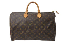 画像をギャラリービューアに読み込む, LOUIS VUITTON ルイヴィトン スピーディ40 ハンドバッグ M41522 モノグラム PVCコーティング ブラウン 美品 中古 4c070262