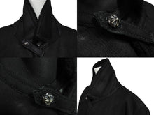 Load image into Gallery viewer, CHROME HEARTS クロムハーツ RNCH SHRLNG VJ ムートンコート サイズM ラムレザー クロスボールボタン シルバー925 美品 中古 4c070272