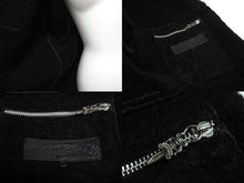 Load image into Gallery viewer, CHROME HEARTS クロムハーツ RNCH SHRLNG VJ ムートンコート サイズM ラムレザー クロスボールボタン シルバー925 美品 中古 4c070272