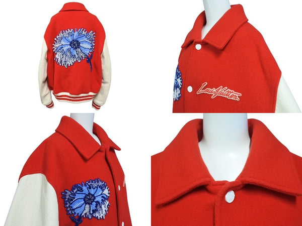 LOUIS VUITTON Stadium Jean RM231H Size 50 Psychedelic Flower 23SS Yayoi Kusama Collaboration Wool Cowhide Good Condition Used 4c070286