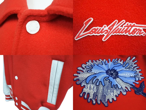LOUIS VUITTON Stadium Jean RM231H Size 50 Psychedelic Flower 23SS Yayoi Kusama Collaboration Wool Cowhide Good Condition Used 4c070286