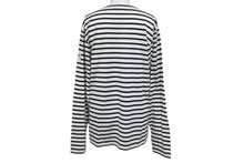 画像をギャラリービューアに読み込む, CHANEL シャネル 長袖Ｔシャツ C07811W04206 サイズM 2008年 クリスマス限定 ココマーク ボーダー ホワイト 美品 中古 4c070293