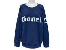 画像をギャラリービューアに読み込む, 極美品 CHANEL シャネル スウェット C63121K06167 サイズM 2013年 クリスマス限定 ココマーク ラグラン ネイビー 中古 4c070294