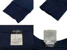 画像をギャラリービューアに読み込む, 極美品 CHANEL シャネル スウェット C63121K06167 サイズM 2013年 クリスマス限定 ココマーク ラグラン ネイビー 中古 4c070294