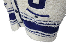 画像をギャラリービューアに読み込む, 極美品 CHANEL シャネル ニットカーディガン P61037K46380 サイズ34 19SS ツイード ココマーク シルク混 アイボリー ネイビー 中古 4c070295