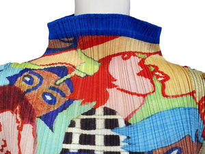 Very good condition PLEATS PLEASE ISSEY MIYAKE PLEATS PLEASE ISSEY MIYAKE Dress PP12-JH221 Blue Size 3 Used 4c070301