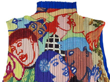 画像をギャラリービューアに読み込む, [USED/中古]PLEATS PLEASE プリーツプリーズ 半袖Ｔシャツ ブルー ポリエステル 3 PP12-JH221 Aランク 中古 4c070301