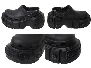 BALENCIAGA バレンシアガ HARDCROCS ミュール ハードクロックス サンダル ブラック 687397 美品 中古 4c070303