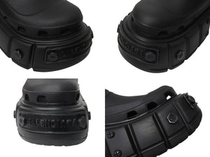 BALENCIAGA バレンシアガ HARDCROCS ミュール ハードクロックス サンダル ブラック 687397 美品 中古 4c070303