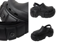 Load image into Gallery viewer, BALENCIAGA バレンシアガ HARDCROCS ミュール ハードクロックス サンダル ブラック 687397 美品 中古 4c070303