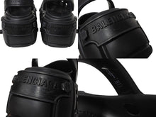 Load image into Gallery viewer, BALENCIAGA バレンシアガ HARDCROCS ミュール ハードクロックス サンダル ブラック 687397 美品 中古 4c070303