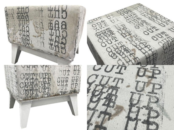 NUMBER(N)INE Modern Age CUT UP Print Chair Not for Sale Rare 2002 Limited to 72 Archive Furniture Good Used 4c070310