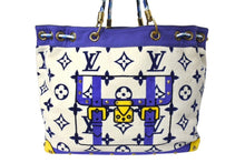 画像をギャラリービューアに読み込む, LOUIS VUITTON ルイヴィトン エポンジュ トートバッグ N92097 2004年 クルーズコレクション パイル キャンバス 美品 中古 4c070323