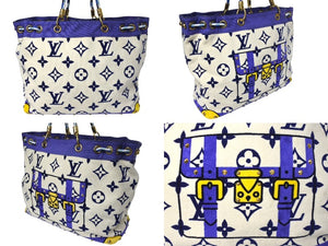 LOUIS VUITTON ルイヴィトン エポンジュ トートバッグ N92097 2004年 クルーズコレクション パイル キャンバス 美品 中古 4c070323