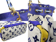 画像をギャラリービューアに読み込む, LOUIS VUITTON ルイヴィトン エポンジュ トートバッグ N92097 2004年 クルーズコレクション パイル キャンバス 美品 中古 4c070323