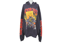 Load image into Gallery viewer, KAPITAL キャピタル スウェット フーディ プリント グレー ブラック K2410LC100 サイズ5 中古 美品 4c070331