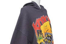 Load image into Gallery viewer, KAPITAL キャピタル スウェット フーディ プリント グレー ブラック K2410LC100 サイズ5 中古 美品 4c070331