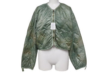 Load image into Gallery viewer, 新品未使用 KAPITAL キャピタル キルティング ムラ染め ライニングクロップ ドボレロ カーキ ナイロン ダウン 4c070335