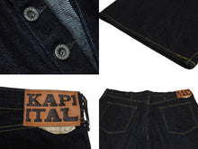 Load image into Gallery viewer, 新品未使用 KAPITAL キャピタル デニム 5P モンキー オーバーサイズ CISCO サイズ46 ネイビー コットン SLP101A2 中古 4c070342