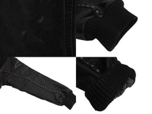 画像をギャラリービューアに読み込む, pellepelle ペレペレ レザージャケット ビックシルエット スタッズ ナイロン レザー ブラック 美品 中古 4c070376