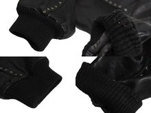 画像をギャラリービューアに読み込む, pellepelle ペレペレ レザージャケット ビックシルエット スタッズ ナイロン レザー ブラック 美品 中古 4c070376