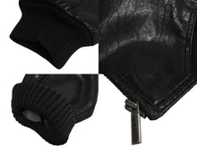 画像をギャラリービューアに読み込む, pellepelle ペレペレ レザージャケット ビックシルエット スタッズ ナイロン レザー ブラック 美品 中古 4c070376