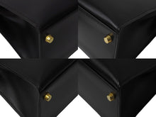 画像をギャラリービューアに読み込む, 新品同様 HERMES エルメス ケリー28 外縫い ブラック ◻︎D刻印 カーフスキン ゴールド金具 V金具 ハンドバッグ 中古 4c070377