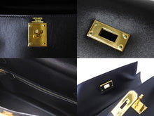 画像をギャラリービューアに読み込む, 新品同様 HERMES エルメス ケリー28 外縫い ブラック ◻︎D刻印 カーフスキン ゴールド金具 V金具 ハンドバッグ 中古 4c070377