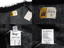 画像をギャラリービューアに読み込む, 新品未使用 SAINT Mxxxxxx × DENIM TEARS セントマイケル モヘア カーディガン ブラック ホワイト SMYS10000C50 中古 4c070381